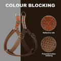 Didog Step in Dog Harnes for Small Dogs, Brown, S, Chest 14-22"