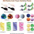 Cat Toys for Indoor Cats, 35 Packs Interactive Cat Toys Set for Kitten
