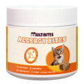 MULTIBITES 7.76 oz Cat Allergy Relief Bites - with Colostrum,Lysine,Taurine for Cats & Probiotic - Immune Support, Skin and Coat for Cats & Cat Digestive Support - Skin and Coat Supplement
