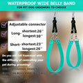 Dog Grooming Belly Band - Pet Grooming Belly Straps Groomer Belly Support 2" Wide Waterproof Strong PVC Dogs Loop with A