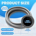 Nuanchu 5/8" ID x 13/16" Od Aquarium Flexible PVC Tubing 10ft Gray Hose