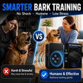 Dog Bark Deterrent Device, 4-Emitter No-Shock Dog Trainer with Automatic Detection, 3 Modes, 50 FT Remote Control, 10–30