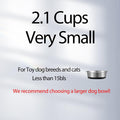 WROSWT Stainless Steel Dog Bowls Set of 2, Anti Rust Metal & Non Slip Rubber Base, Heavy Duty Large Feeding Dishes, Food Grade BPA Free, Food and Water Bowl for Small Dogs (17oz, 2.1cup)