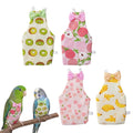 4 Pcs Bird Diaper Reusable Cute Pet Bird Parrot Diapers with Waterproof Inner for Cockatiel Budgie Canary