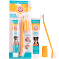 Arm & Hammer for Pets Enzymatic Dog Dental Care Kit, Chicken Flavor Toothpaste with Baking Soda for Plaque, Tartar, and Bad Breath, Double-Sided Toothbrush and Finger Brush Included, 2.5 Oz