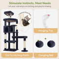 Globlazer 65in Sturdy Cat Tree Tower for Indoor Large Cats, S65