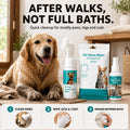 6-in-1 Dog & Cat Grooming Kit Set, Puppy Bath, Ear Eye Paw Wipes