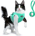 Supet Cat Harness and Leash Set - Soft Mesh Adjustable Cat Vest Harness with Reflective Strap for Walking Cat and Puppy 