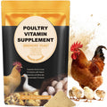 Chicken Vitamins and Supplements Brewer's Yeast Probiotics Niacin Vitamins Supplement for Chickens Ducks, Brewers Yeast Powder for Poultry, Molt Recovery, Severe Stress
