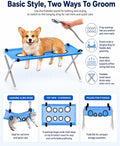 Dog Grooming Hammock Stand, Foldable Dog Bath Holder Sling Shower Chair