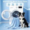 ZOMISIA Cooling Blanket for Medium Dogs - Lightweight Dog Cooling Mat with Breathable Air-Core Fill, Cold Pet Throw Blanket Washable for Summer, Soft Bed Cover, Blue, 30"x40"