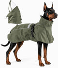 RYNVALE Dog Rain Coats for Large Dogs with Removable Hood