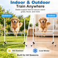 Dog Agility Hurdle Set with 32 Adjustable Bars & Ground Stakes