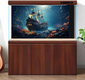 Sunken Ship Aquarium Background Undersea Pirate Shipwreck Fish Tank Background Tropical Coral Reefs Ocean Seabed seascap