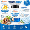 Vitamin E Capsules for Dogs & Cats | Antioxidant Nutritional Support | Supports Skin, Coat & Immune Health | Veterinary 