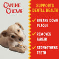 Canine Chews Chicken-Wrapped Rawhide Twists for Dogs - Pack of 100 U.S.A. Sourced Chicken Wrapped Rawhide Dog Treats, Sticks for Dogs - Premium & Natural Beefhide Chews