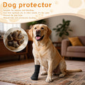 Dog Paw Wound Recovery Boot, Breathable Dog Bootie for Injured Paw, Anti-Slip Dog Shoe with Self-Adhesive Strap, Protect