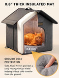 Rest-Eazzzy Outdoor Cat House for Feral Cats,Weatherproof & Insulated