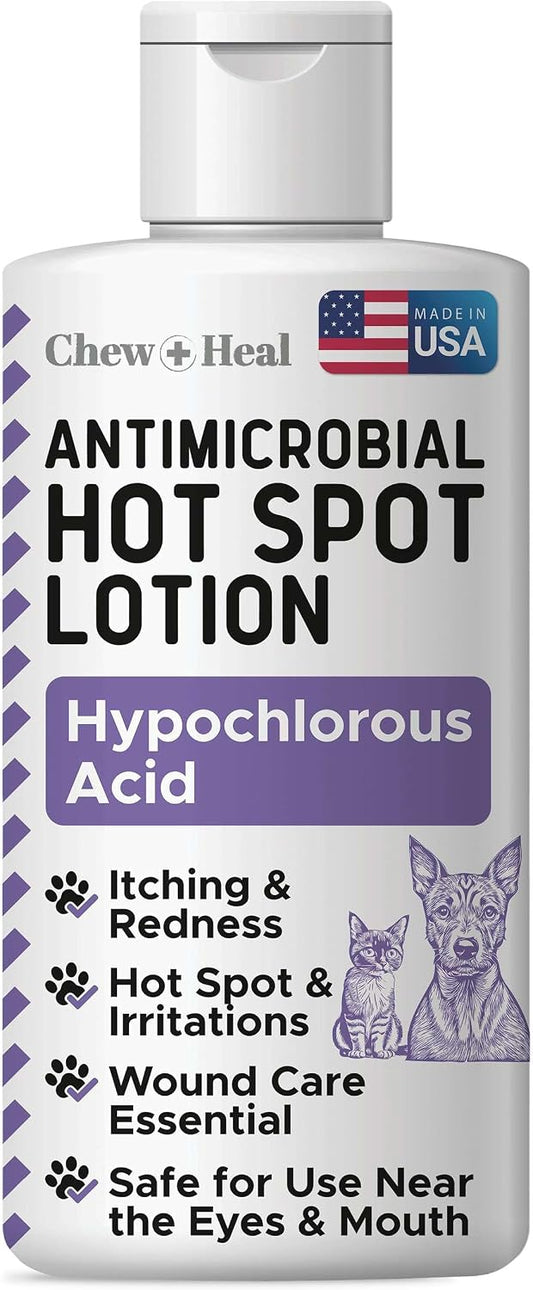 Hypochlorous Acid Lotion for Dogs – 2 oz Dog Hot Spot Treatment
