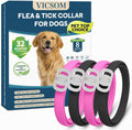 4 Pack Flea Collar for Dogs, 32 Months Flea and Tick Prevention for Dogs