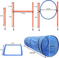 Dog Agility Training Equipment, Obstacle Agility Training Starter Kit for Doggie, Including Tunnel, 13 Weave Poles, Adju