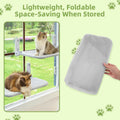 2PCS Replacement Cover for Cat Window Perch, L Size Cordless Cat Window Hammock Bed Accessories, Reversible Breathable/W