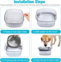 UPSKY 70oz Dog Water Bowl 2L No Spill Dog Bowls Large Capacity Spill Proof Slow Water Feeder, No Splash Pet Water Dispenser Vehicle Carried Travel Slow Drinking Bowl for Messy Drinkers
