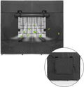 Dog Crate Cover, Heavy Duty Polyester Kennel Covers for Dog Cages Double Door Crate Cover with Zipper for 36 inch Crate Cover (36" L x 23" W x 25" H)-Black