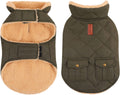 Queenmore Warm Puffer Dog Coat Thick Plush Quilting Small Winter Jacket