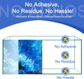 Aquarium Background Film, Static Cling, Glue-Free, Blue Ocean 11.8"H×23.6"W