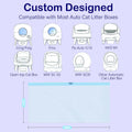 120 Count 26" x 11.8" Automatic Cat Litter Box Bags Compatible with Cmg Fmo Fstg Robot Litter box, Thick Self-Cleaning Cat Litter Box Replacement Liners with Drawstring Heavy Duty