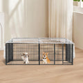 Dog Playpen Cover Net with Metal Fixing Buckle 6.7 * 6.7FT Prevent Small Dogs from Jumping Out of The Playpen (Cover Onl