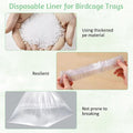 Tfwadmx 50 PCS Disposable Bird Cage Liner Bags 34'' x 22'' Plastic Parakeet Cage Tray Liners Oversized Plastic Tray Cove