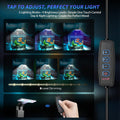 Mini Clip-On Aquarium Light 7W USB Dimmable Fish Tank Lamp with 3 Light Modes (Full Spectrum/White/RGB), 9-Level Brightn