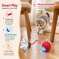 Interactive Cat Toy Ball, Smart Moving Pet Toy for Cats & Dogs
