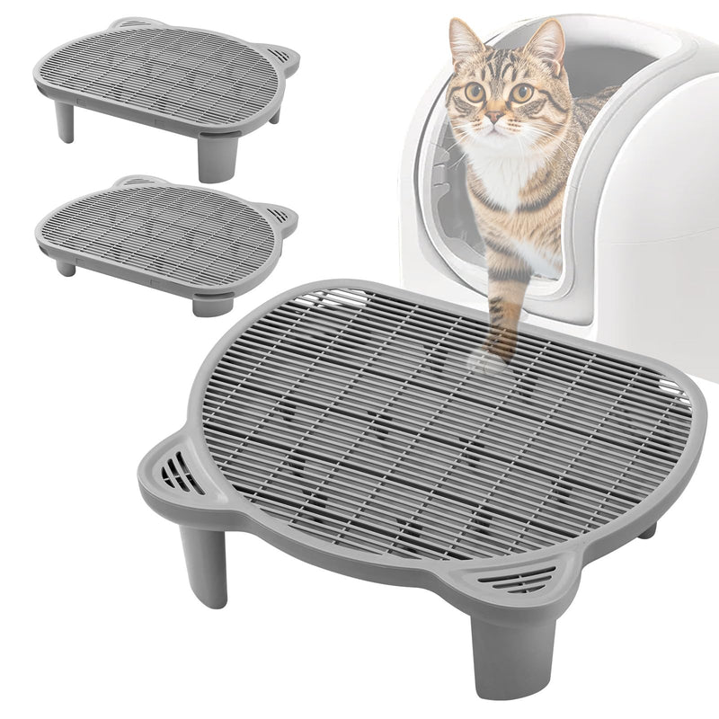 Litter Catching Step for Cat Litter Box, Litter Trap Stool for Automatic Litter Box Self Cleaning, Litter Collection Stairs, Litter Catcher Ramp for Old Geriatric Senior Cat or Kitten