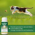 Euphea Pyrantel Pamoate Oral Suspension for Cats & Kittens, Cat Dewormer for Roundworms and Hookworms, 100 mL