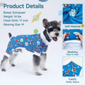 XPUDAC Dog Pajamas Clothes for Small Dogs Boy Girl, Doggie Pjs Puppy Onesies Outfits Pet Clothes for Dog Cat Christmas Pajamas, 4 Styles(Universe, Small)