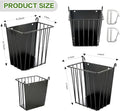 LUAVIARU Upgrades 4pcs Hay Feeder Rabbit - Guinea Pig - Metal Frame Hay Rack with Adjustable Hook - Less Wasted - for Gu