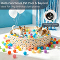 Foldable Dog Ball Pit with 64 Balls Included & Dog Pool 2-in-1