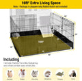 Aivituvin Pet Playpen Guinea Pig Cage Small Animal Rabbit Exercise Pen with Waterproof Floor Liner - Extension Playpen O