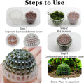 3 PCS Aquarium Moss Ball Holder Professional Aquarium Plant Holder Plastic Moss Ball Fish Tank Plant Holder with Filter 