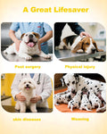 CuteBone Sunflower Pet Surgery Recovery Suit for Small Dogs Cats, Surgical Onesie for Female Pets, Anti-Licking Wound Su