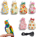 6 Pcs Bird Diaper, Reusable Chicken Diapers, Parrot Diaper Flight Suit with Waterproof Inner - Cute Pet Bird Diapers for