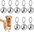 QFGasre 8 Pack Pet Bells for Dog Cat Bells Collar Charm for Puppy Pet Pendant Accessories Anti-Lost Training Bell for Collars Dogs Training Bell Collar for Dogs and Cats DIY Crafts Decorations Silver