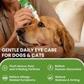 Cozura Dog Eye Drops for Allergies & Itching - Relief for Dry Red Eyes, Tear Stain & Discharge, Pet Eye Wash for Dogs & Cats - Gentle Sting-Free Pet Eye Cleaner, 4.2 fl zo