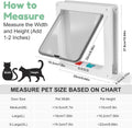 Cat Door- 4-Way Locking Option, Weatherproof & Secure Cat Flap with Easy Installation Kit for Interior/Exterior Doors and Walls (XL)
