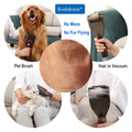 Dog Brush Vacuum Attachment with 1"-1.75" Universal Adapters for Vacuum Cleaners, Pet Hair Shedding Grooming Tool Kit wi
