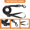 3 Pack Small Animals Leash and Harness Set for Bearded Dragon, 6.5FT Leash with 3 Sizes Adjustable Soft Harness for Rept