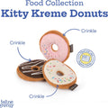 P.L.A.Y. PET Lifestyle and You Feline Frenzy Kitty Kreme Doughnuts Plush Squeaky CAT Toy